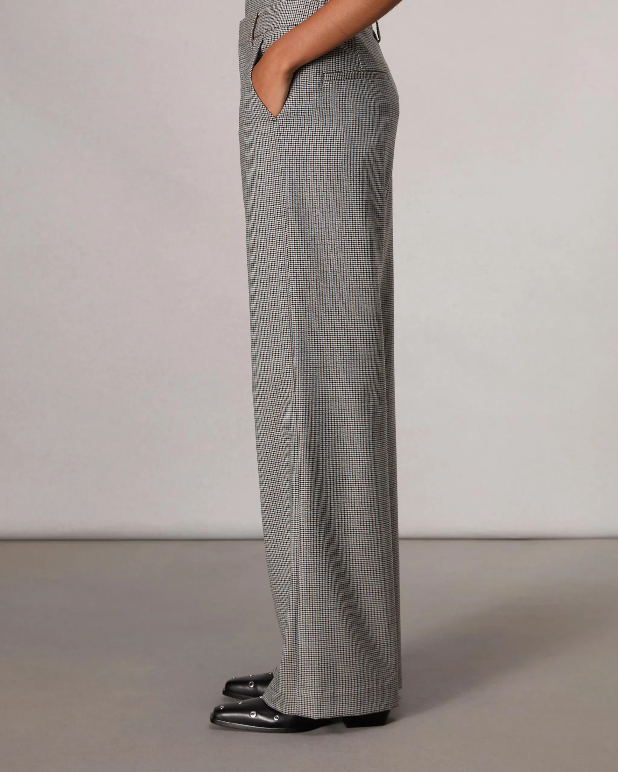 rag & bone Andi Full-Length Plaid Pant Blue Plaid Sale