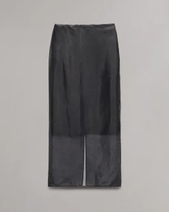 rag & bone Annebet Organza Skirt Black Clearance