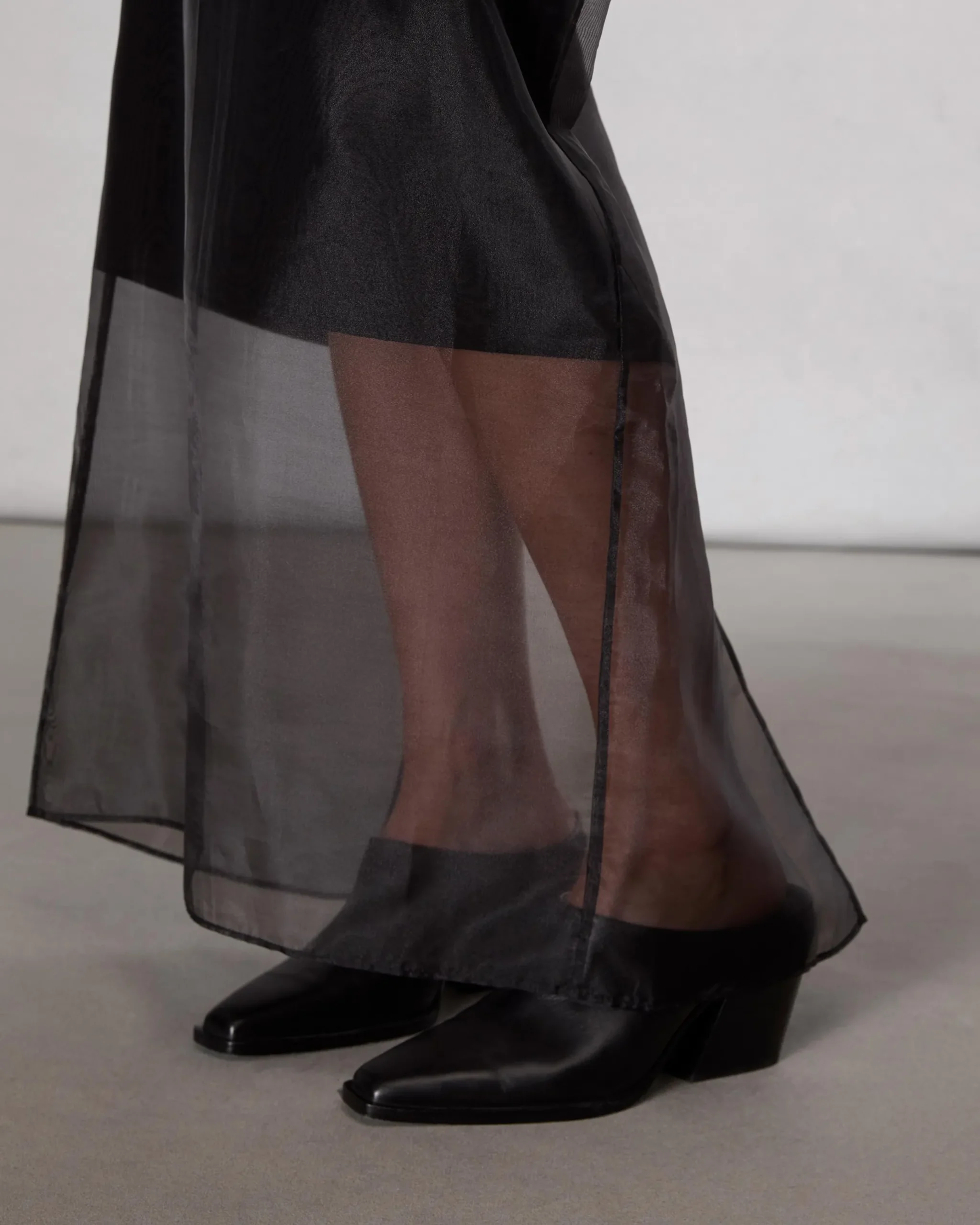 rag & bone Annebet Organza Skirt Black Clearance