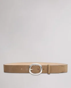 rag & bone Audrey Leather Belt Camel Suede Discount