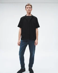 rag & bone Avery Viscose Shirt Black Hot