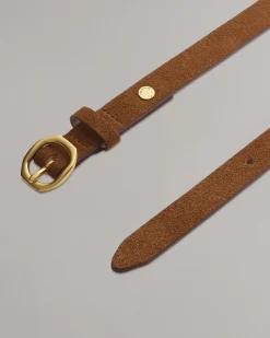 rag & bone Baby Audrey Suede Belt Brownwood Suede Hot