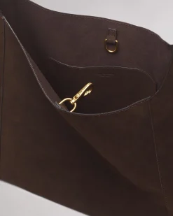rag & bone Belize Suede Shopper Dark Espresso Suede Store