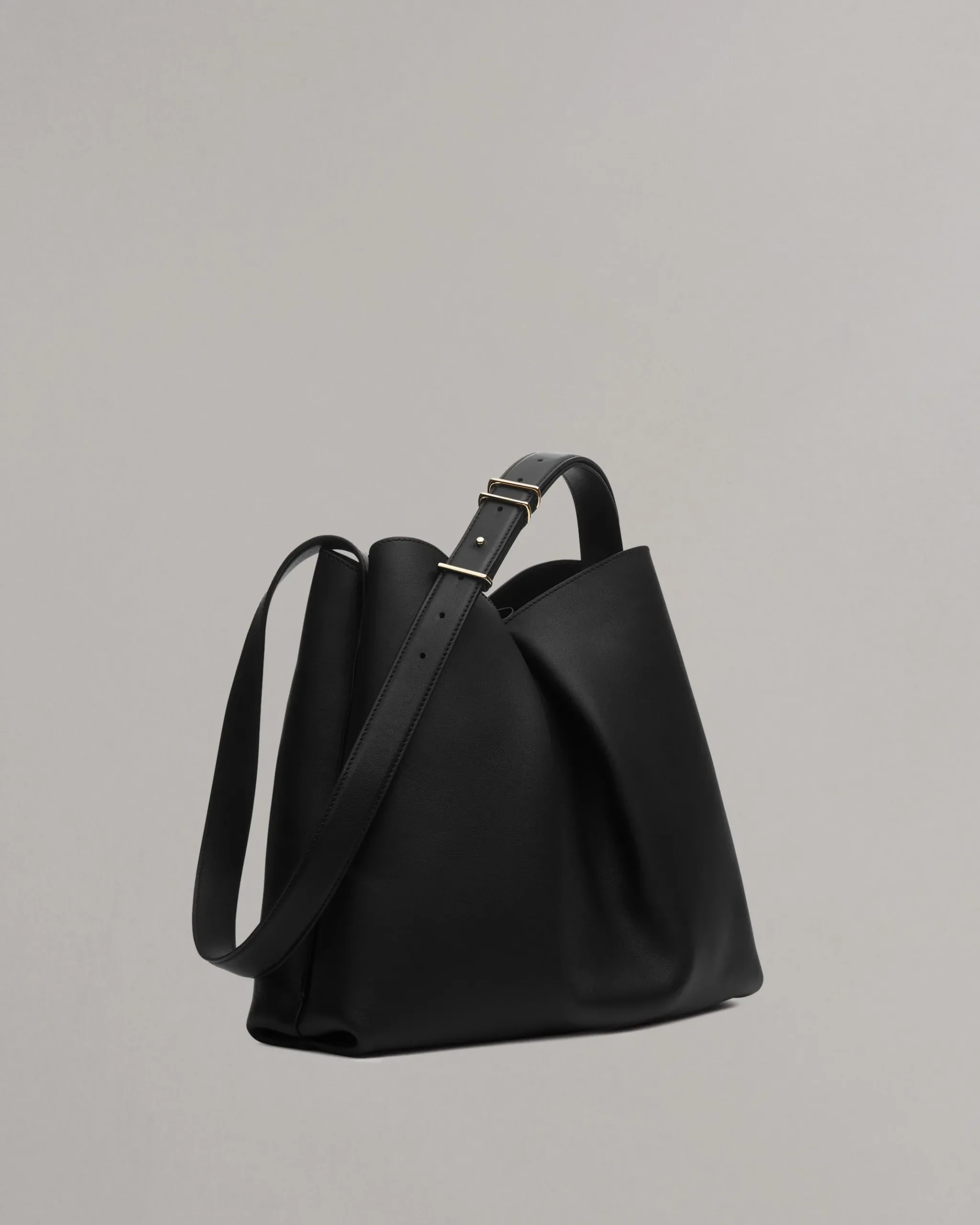 rag & bone Bloom Large Italian Calf Leather Crossbody Bag Black New