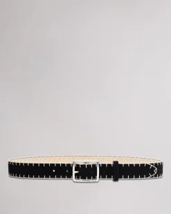 rag & bone Boyfriend Suede Belt Black Suede Best Sale