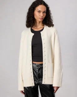 rag & bone Bridget Lady Cardigan Ivory Discount