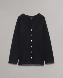 rag & bone Bridget V-Neck Cardigan Black Fashion