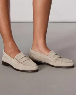 rag & bone Carter Suede Loafer Light Sand Suede New
