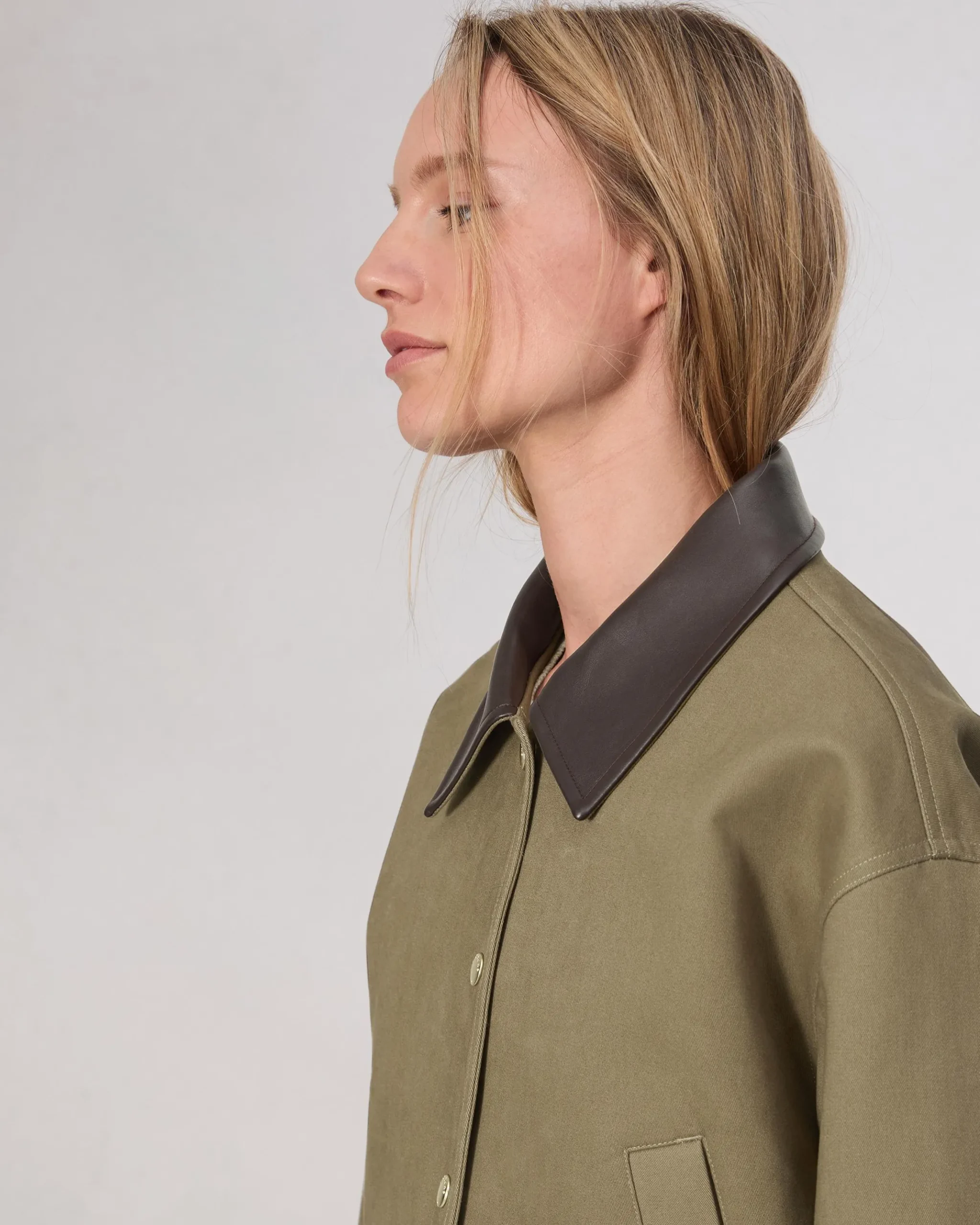 rag & bone Cassidy Cotton Jacket Army Flash Sale