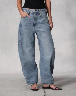 rag & bone Charlie Ankle Barrel-Leg Jean Harmony Flash Sale