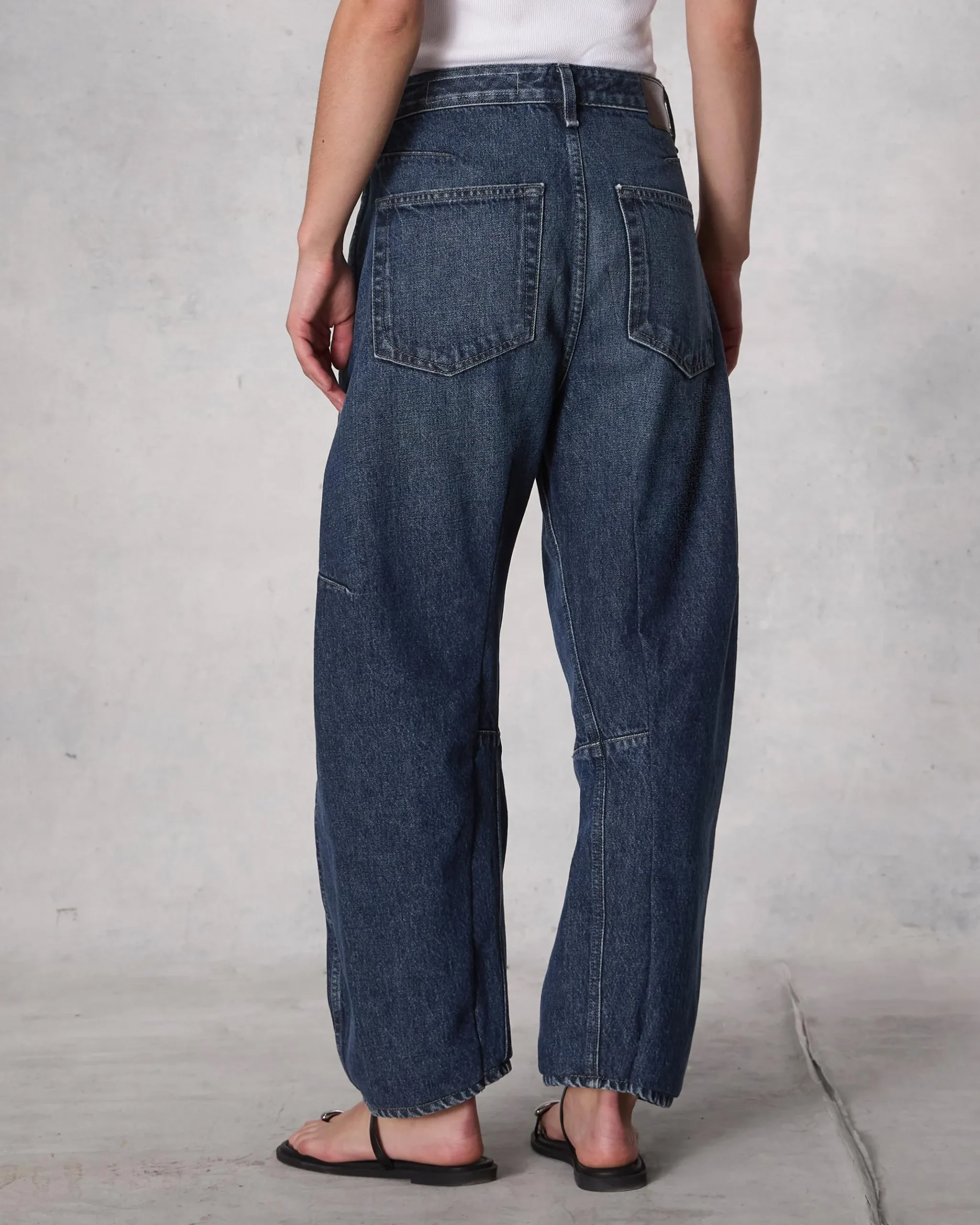 rag & bone Charlie Ankle Barrel-Leg Jean Teo Best Sale
