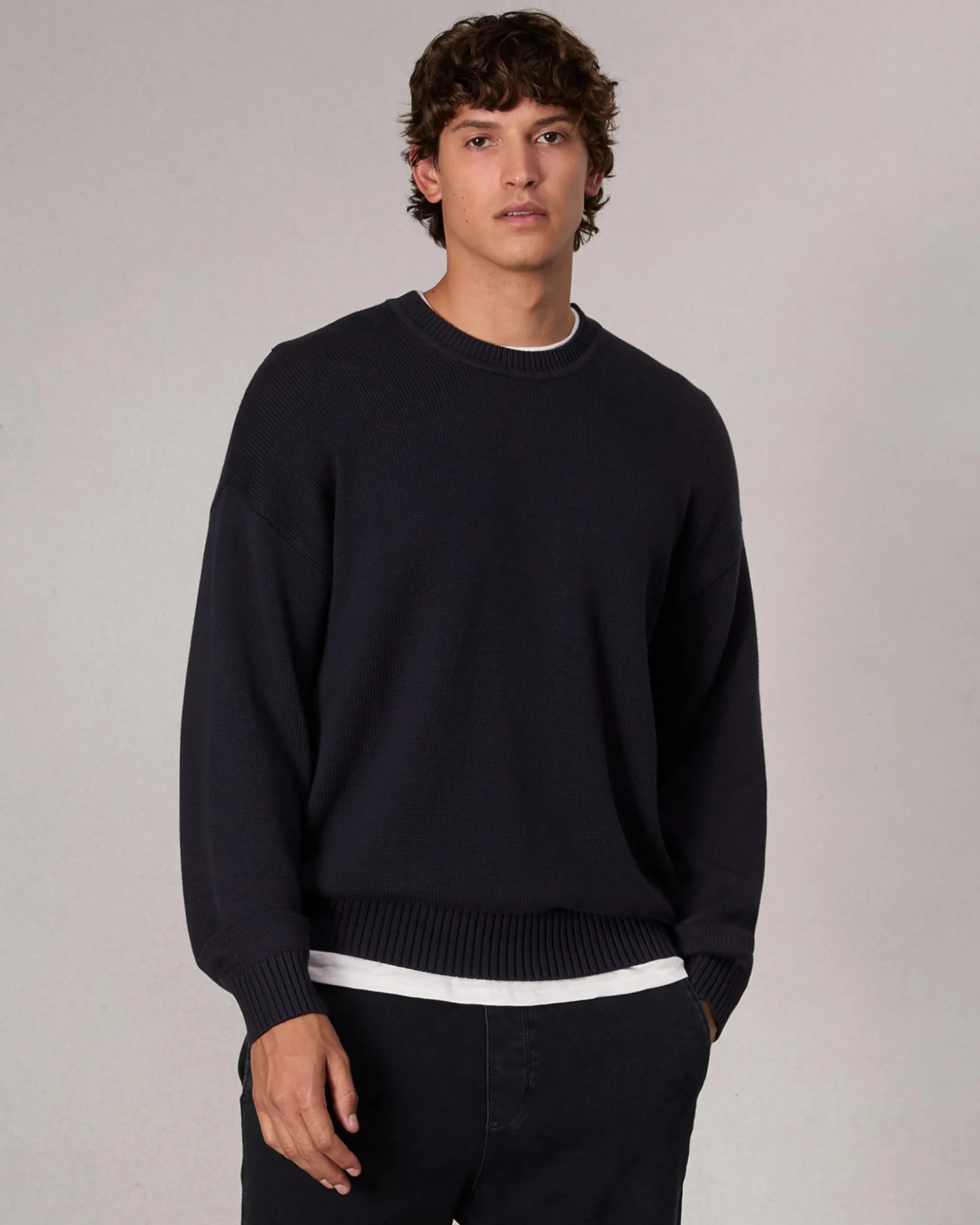 rag & bone Clarkson Relaxed Fit Cotton Sweater Salute Store
