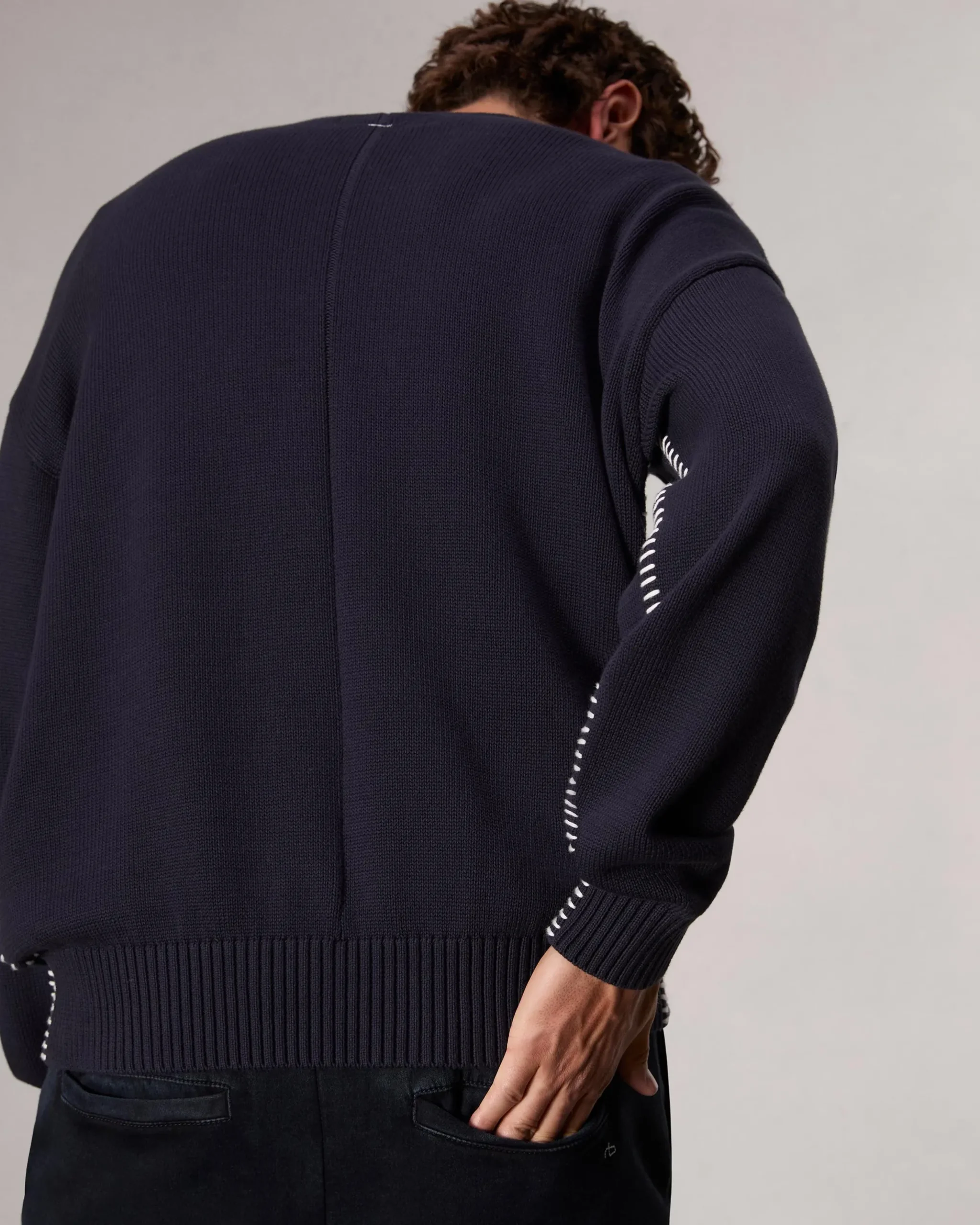 rag & bone Clarkson Relaxed Fit Cotton Sweater Salute Store