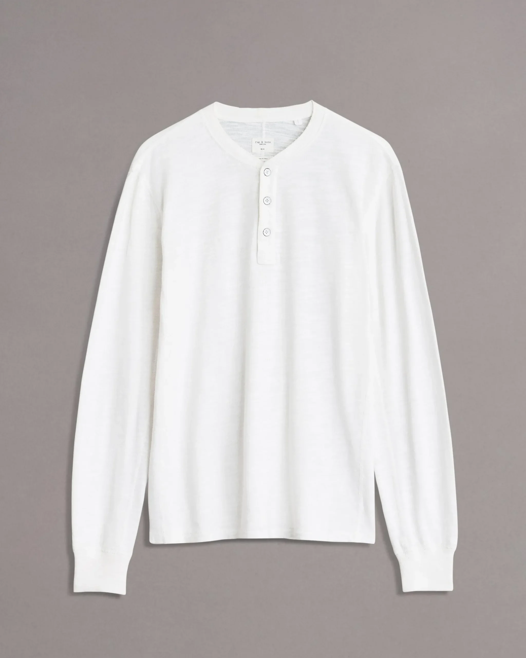 rag & bone Classic Flame Henley White Online