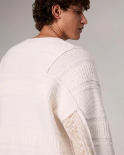 rag & bone Colton Relaxed Fit Wool-Blend Sweater Ivory Store