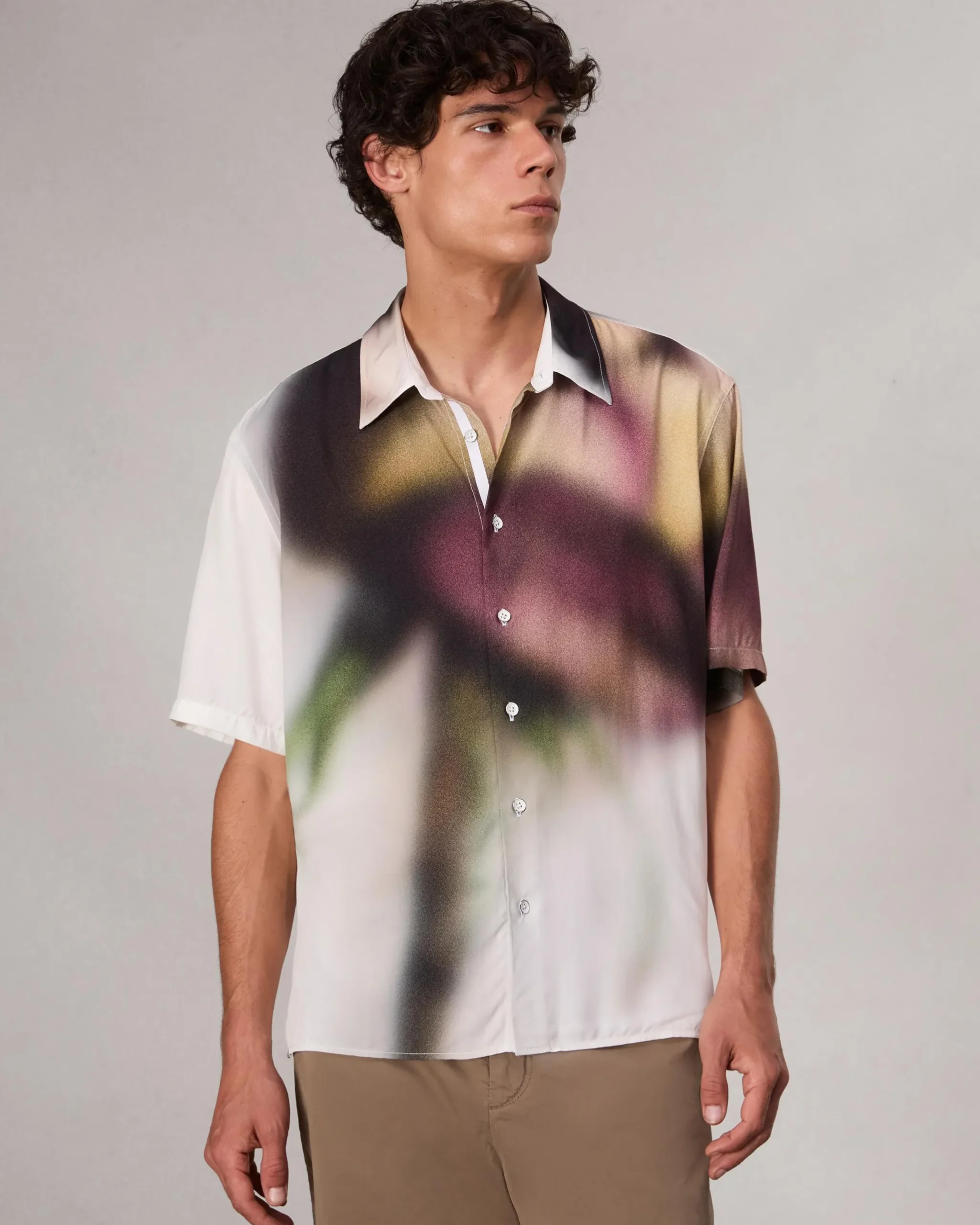 rag & bone Dalton Rose-Print Shirt White Red Rose Best Sale