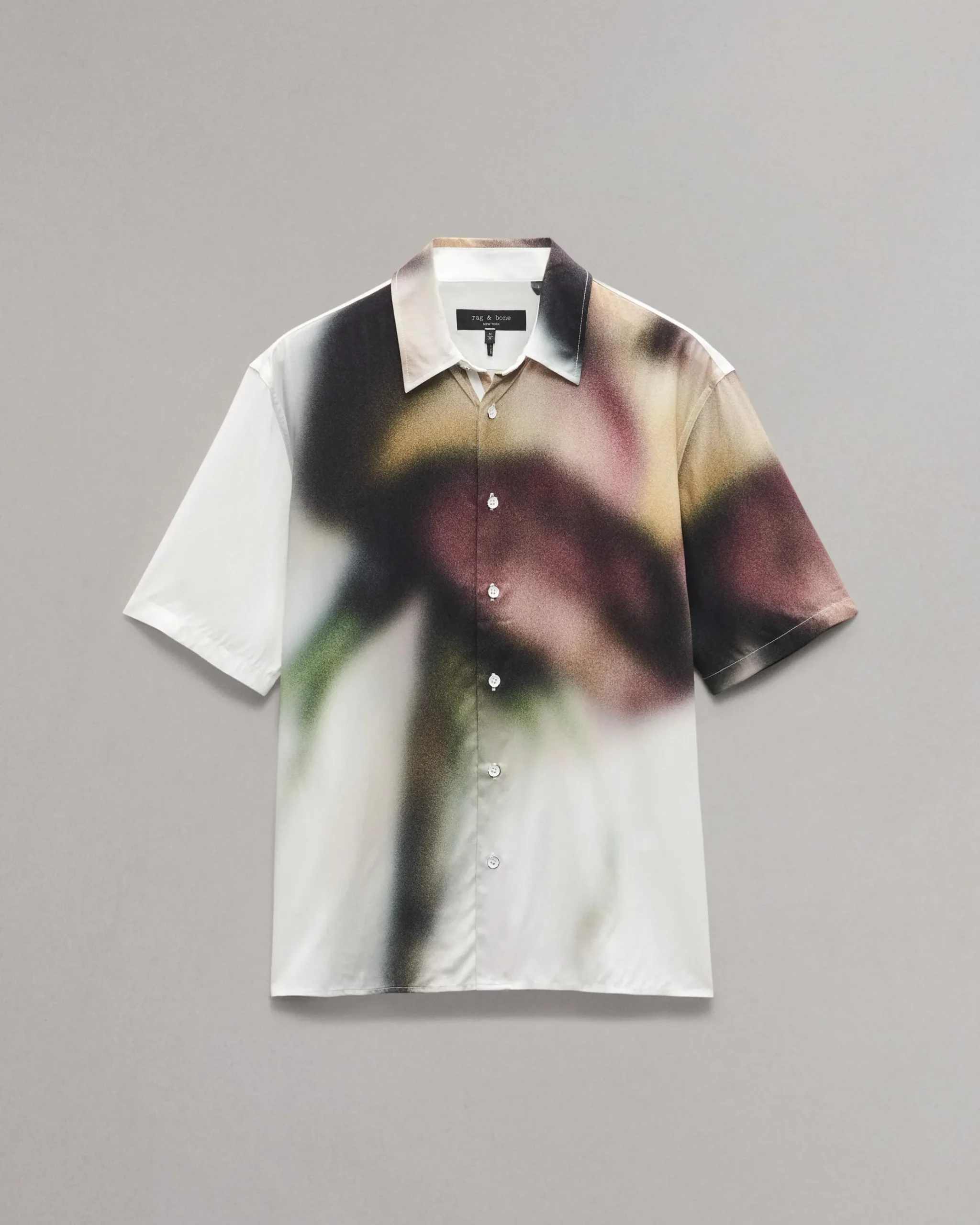 rag & bone Dalton Rose-Print Shirt White Red Rose Best Sale