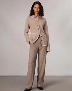 rag & bone Danica Wool-Cashmere Cardigan Oatmeal Cheap