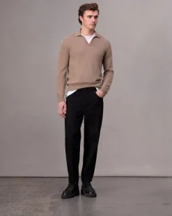 rag & bone Downing Cashmere Polo Desert Online
