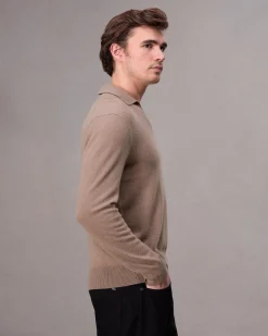 rag & bone Downing Cashmere Polo Desert Online