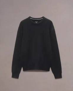 rag & bone Downing Relaxed Fit Cashmere Sweater Black Cheap