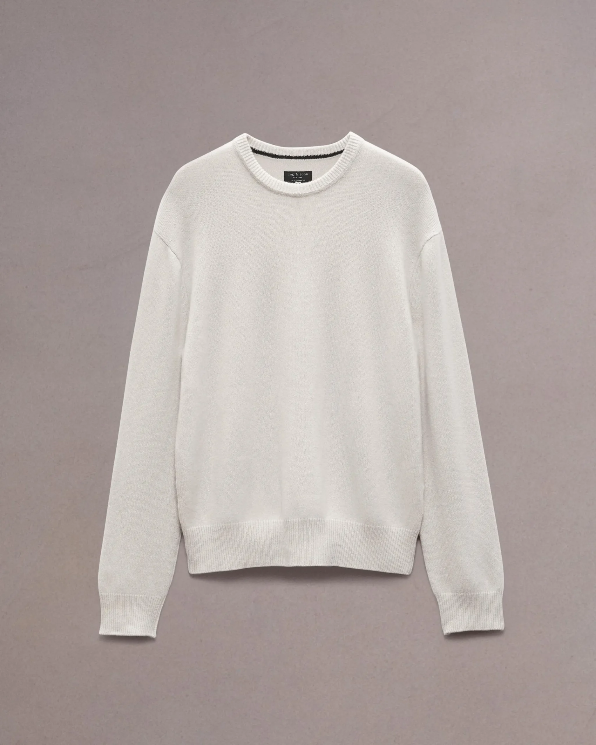 rag & bone Downing Relaxed Fit Cashmere Sweater Ivory Flash Sale