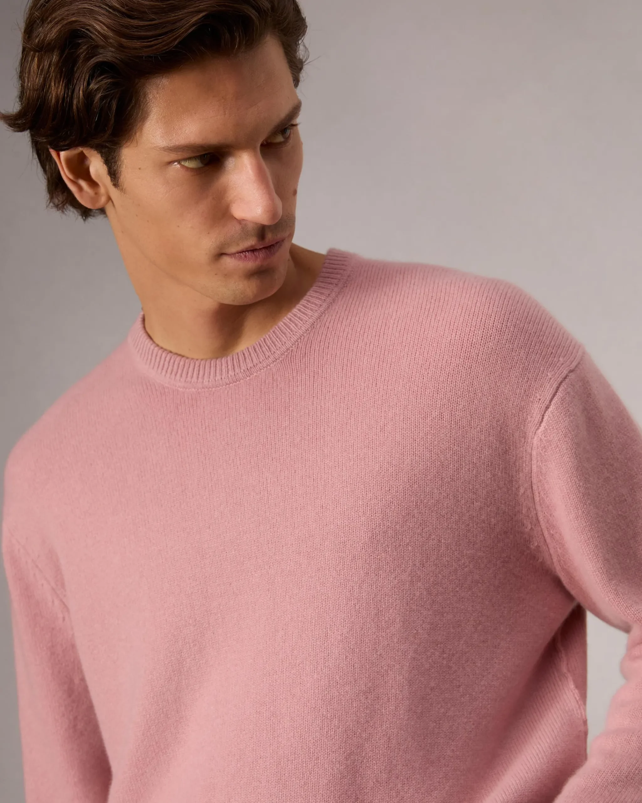 rag & bone Downing Relaxed Fit Cashmere Sweater Washed Rose Sale