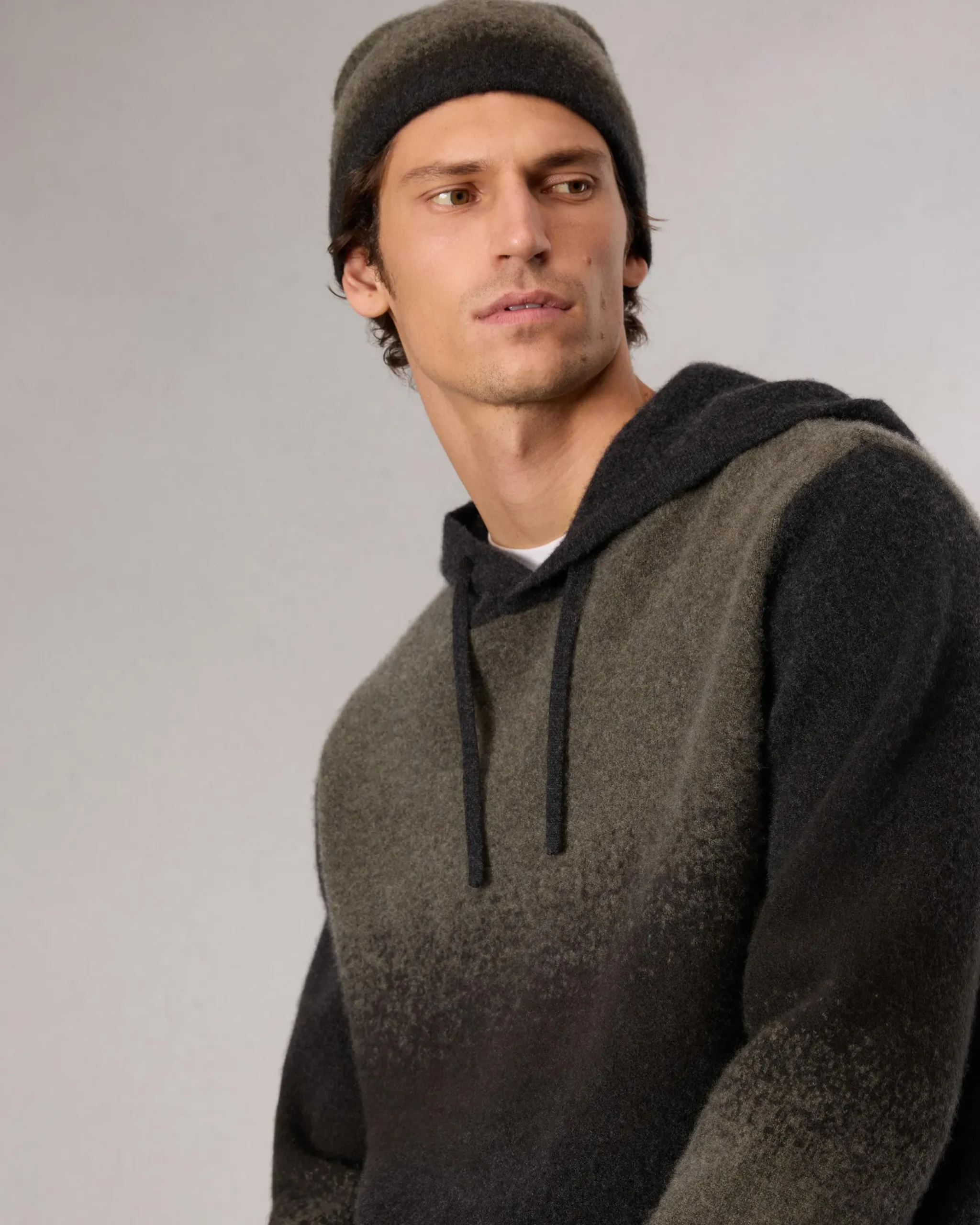 rag & bone Downing Wool-Blend Beanie Green Multi Sale