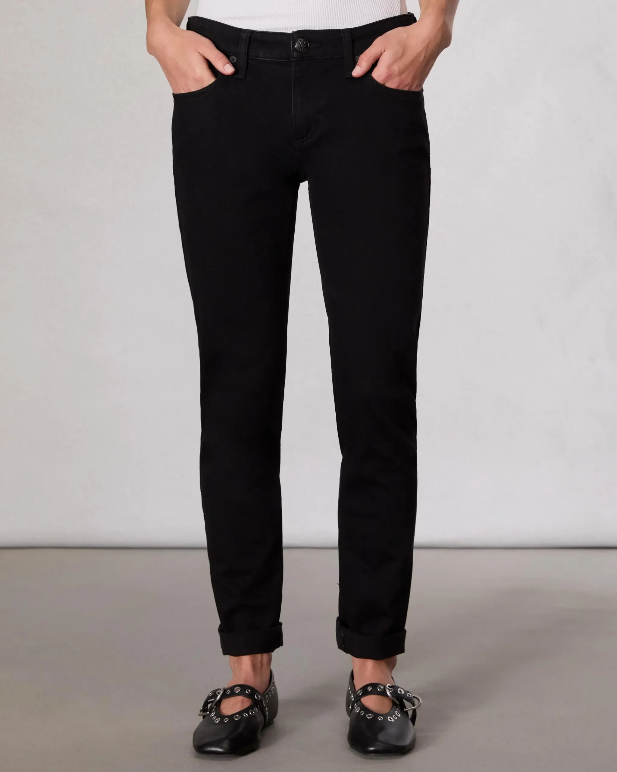 rag & bone Dre Slim Boyfriend Jean Black Outlet