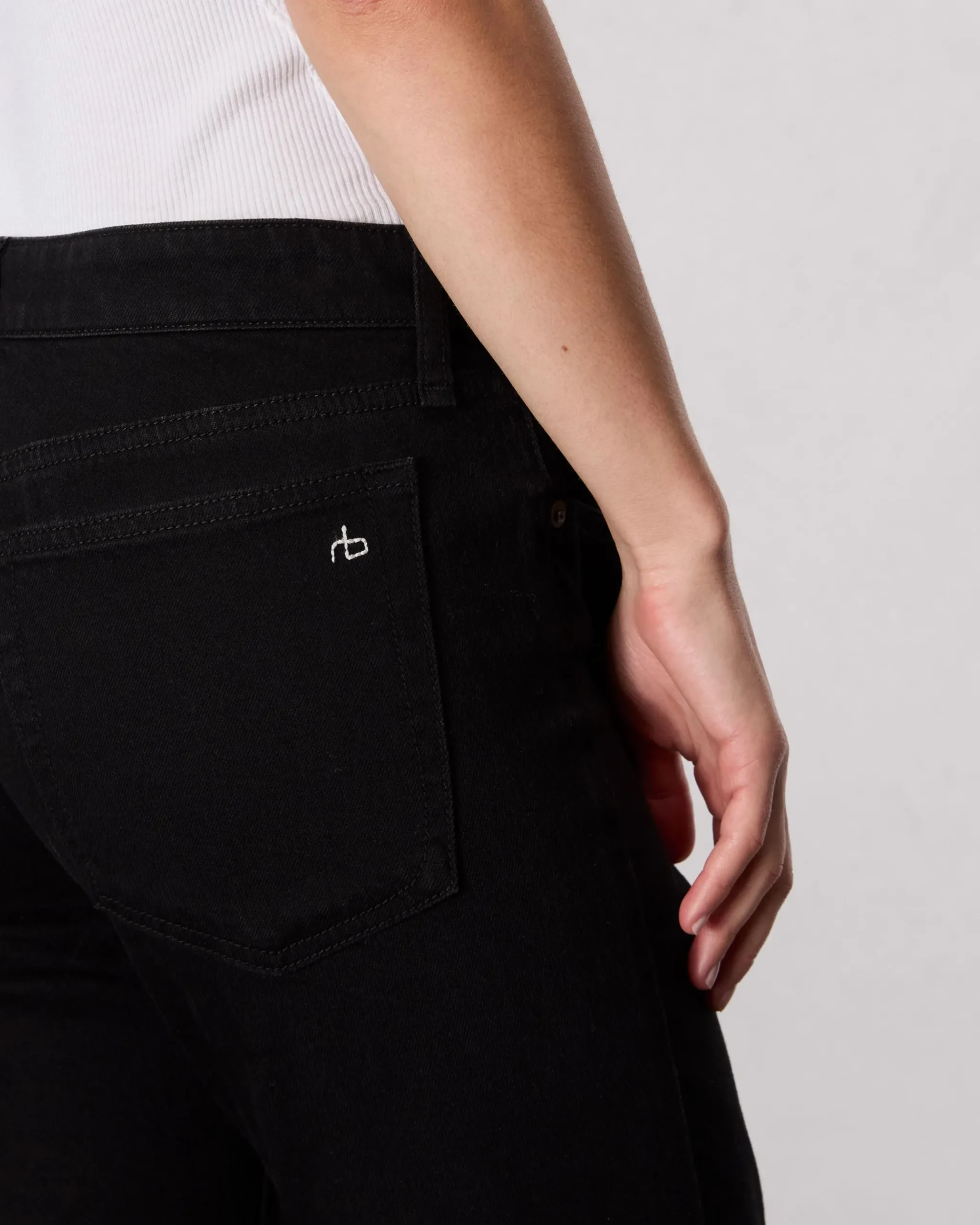 rag & bone Dre Slim Boyfriend Jean Black Outlet