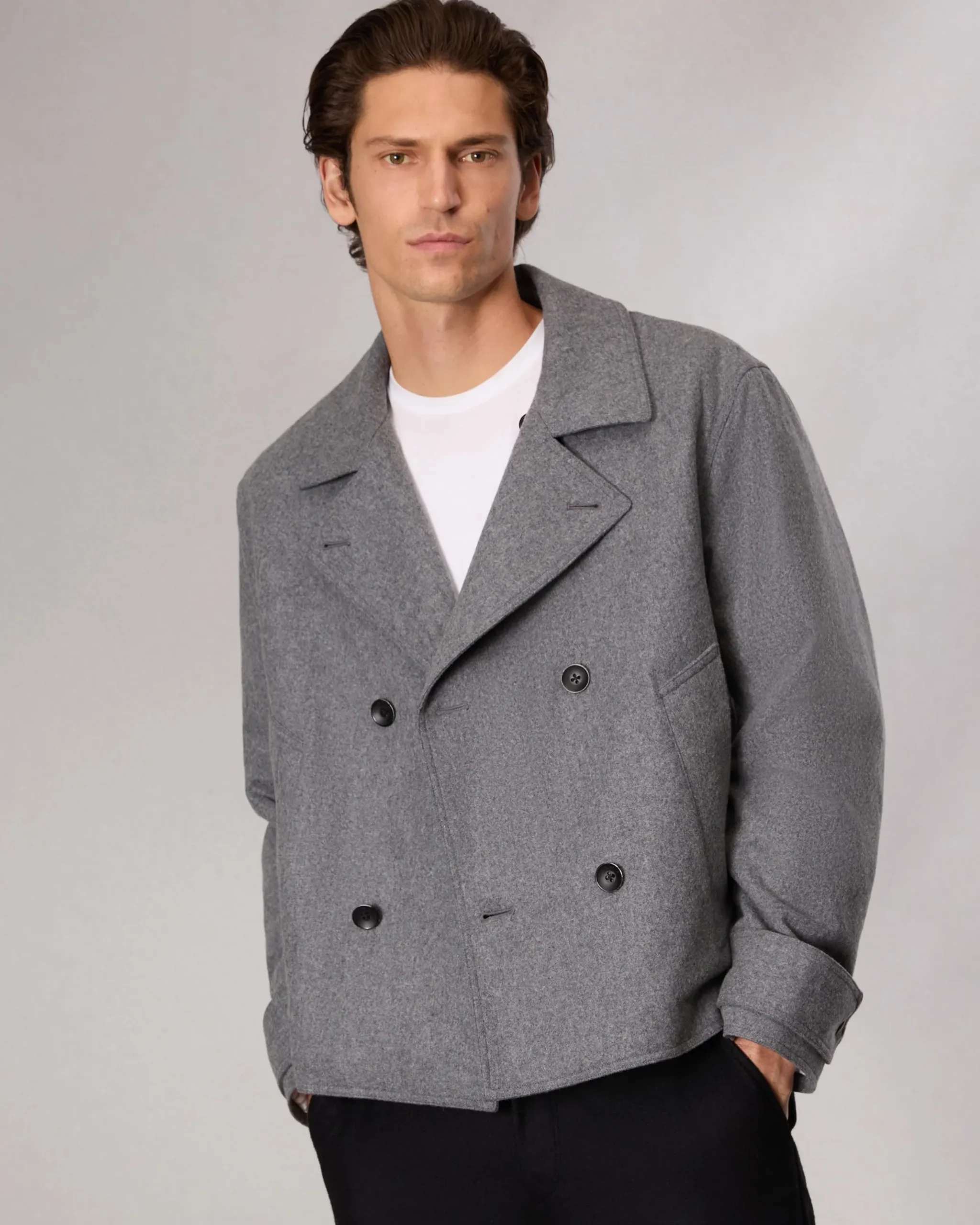 rag & bone Eddy Wool-Blend Jacket Mid Charcoal Sale