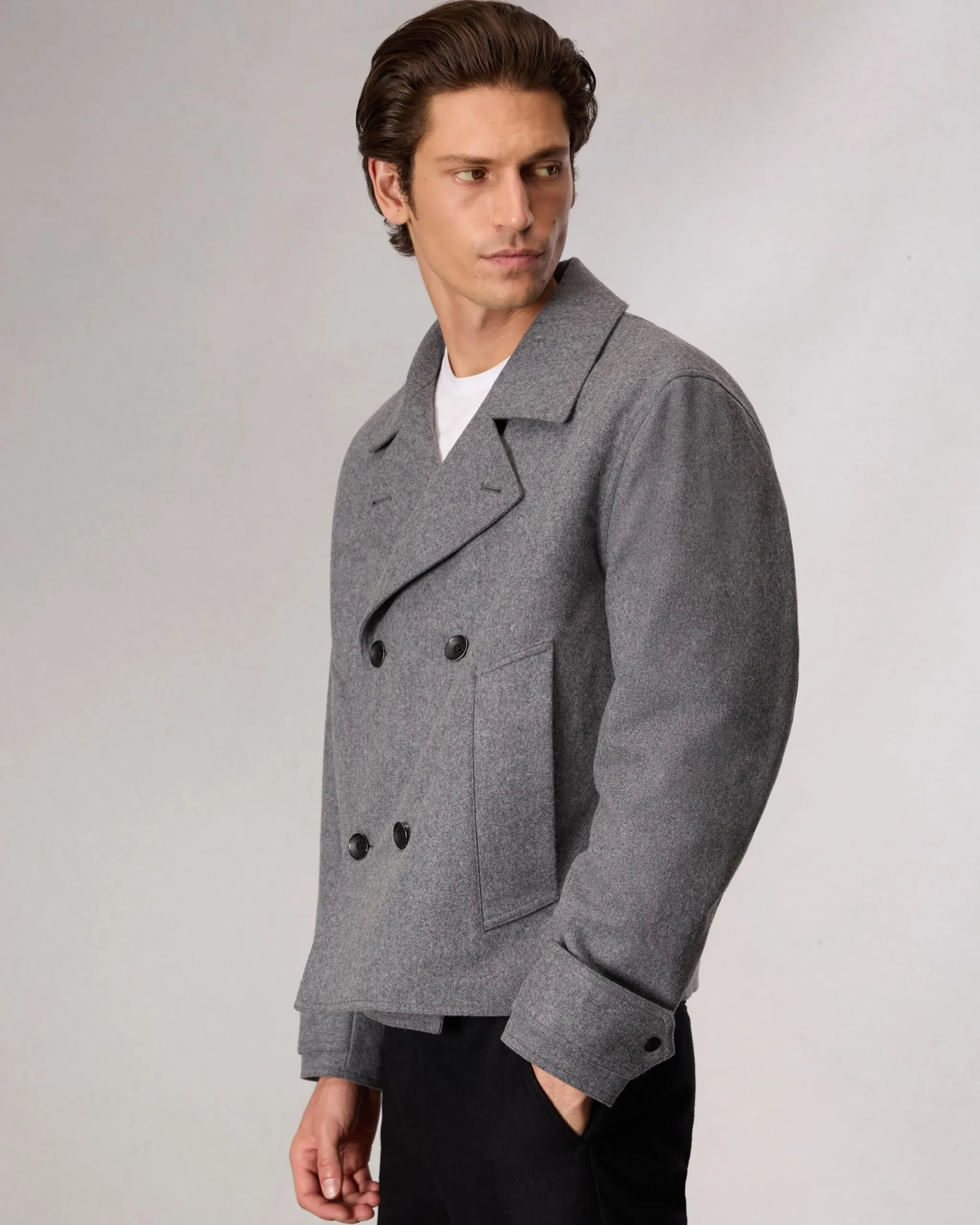 rag & bone Eddy Wool-Blend Jacket Mid Charcoal Sale