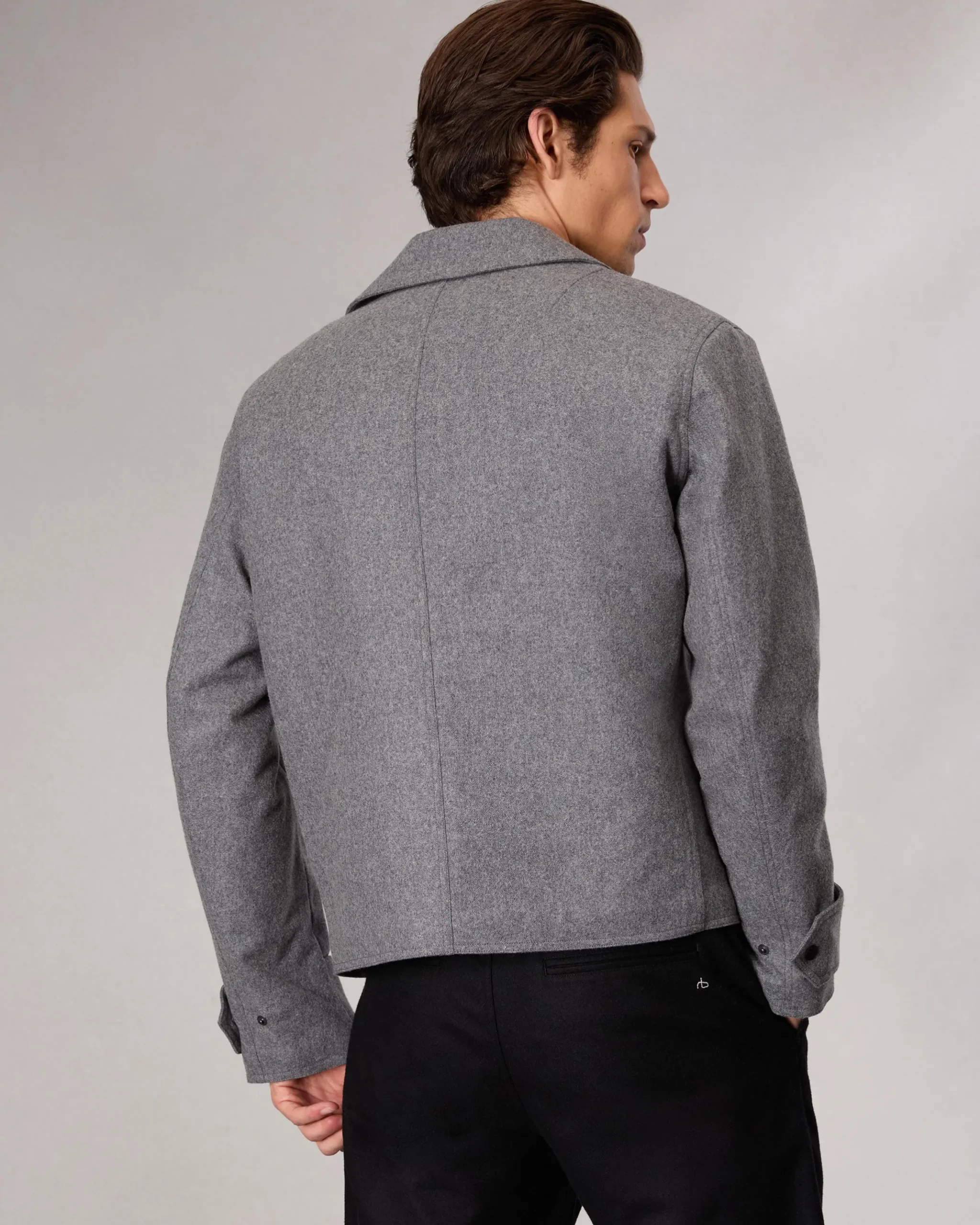 rag & bone Eddy Wool-Blend Jacket Mid Charcoal Sale