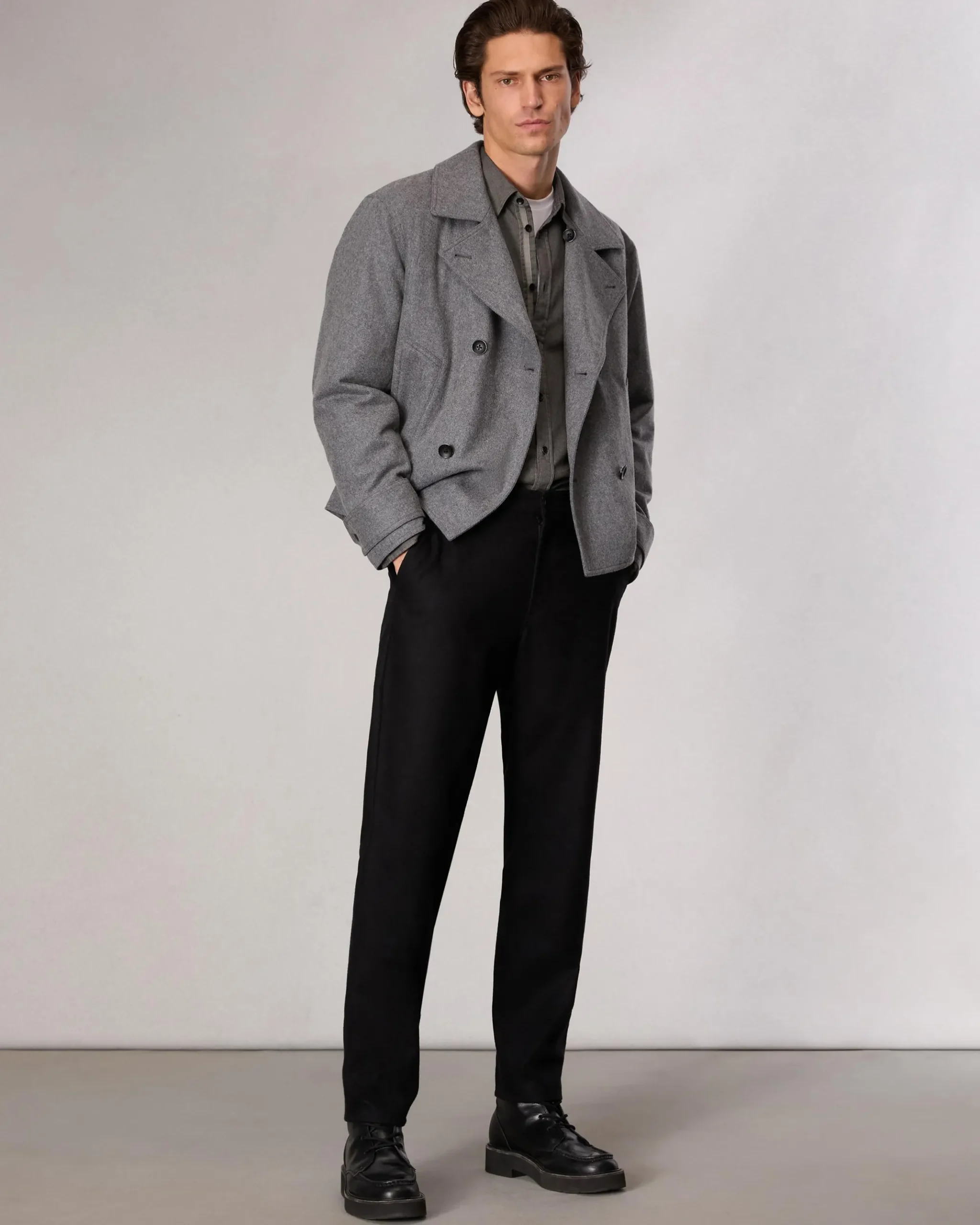 rag & bone Eddy Wool-Blend Jacket Mid Charcoal Sale