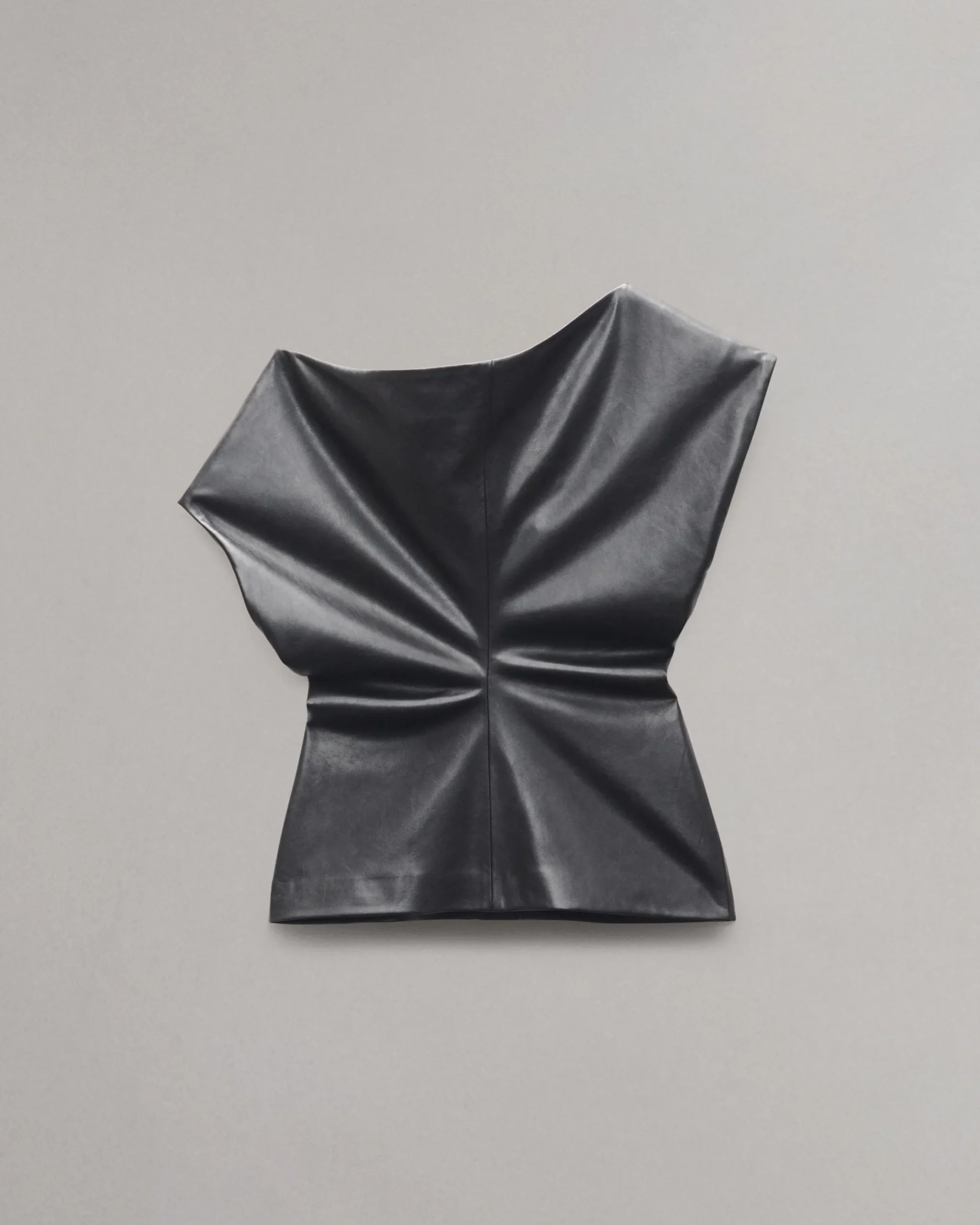 rag & bone Eleanor Faux Leather Top Black Shop