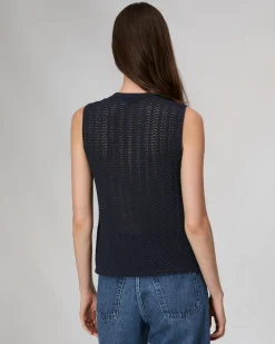 rag & bone Elisa Cotton Vest Salute Cheap