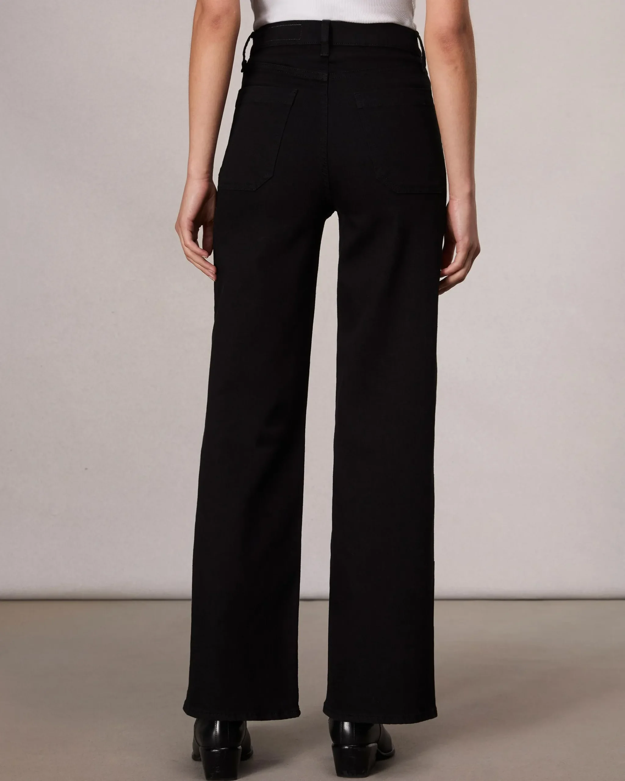 rag & bone Epic Hadley Wide-Leg Jean Black Store