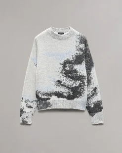 rag & bone Estelle Jacquard Sweater Ivory Multi Cheap
