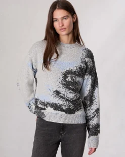 rag & bone Estelle Jacquard Sweater Ivory Multi Cheap