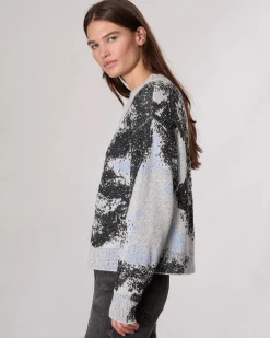 rag & bone Estelle Jacquard Sweater Ivory Multi Cheap
