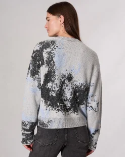 rag & bone Estelle Jacquard Sweater Ivory Multi Cheap