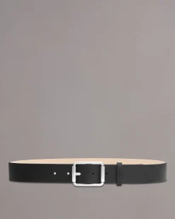 rag & bone Evan Leather Belt Black Shop