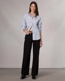 rag & bone Eve Striped Shirt Blue Stripe Cheap