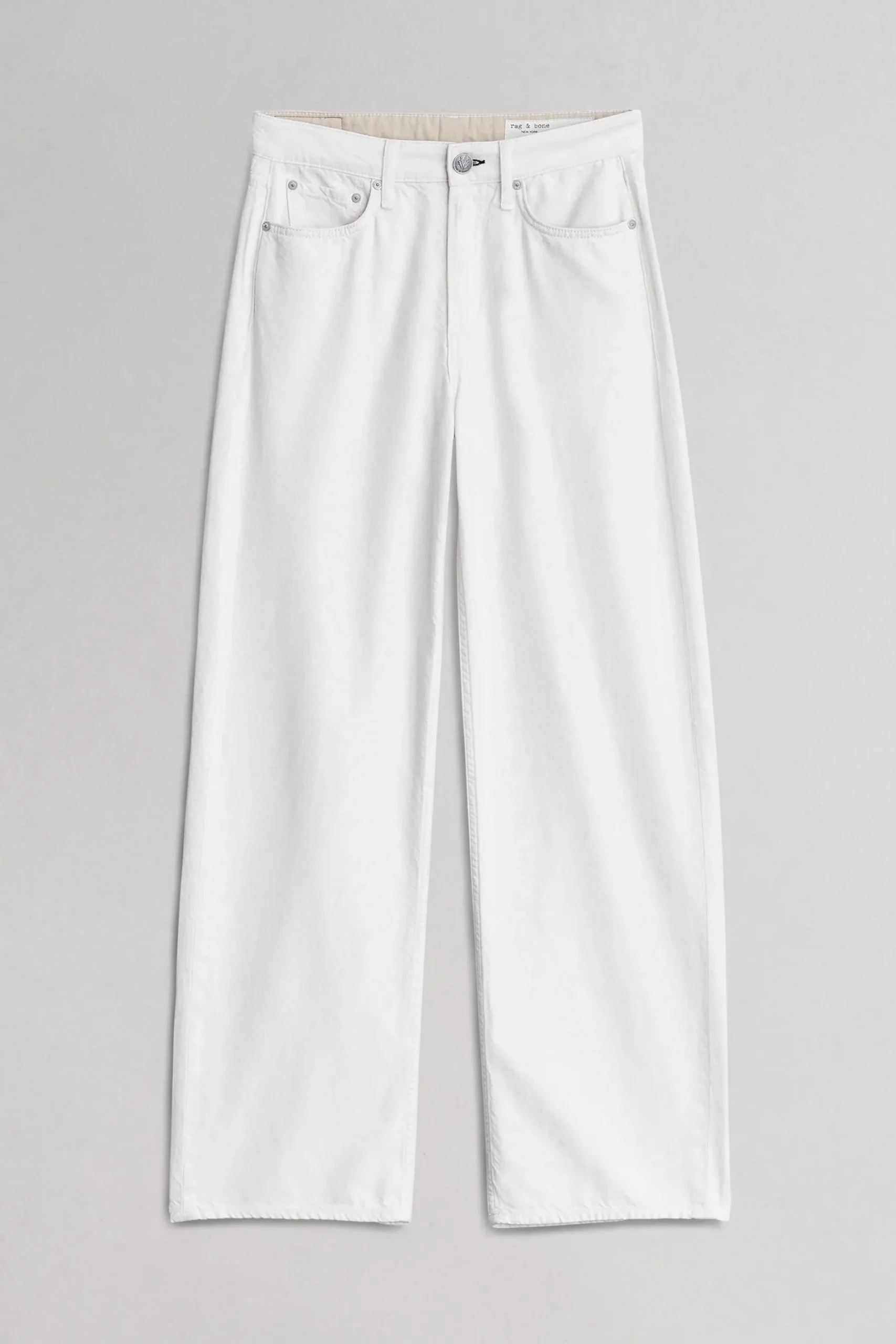 rag & bone Featherweight Logan Wide-Leg Jean Ecru Cheap