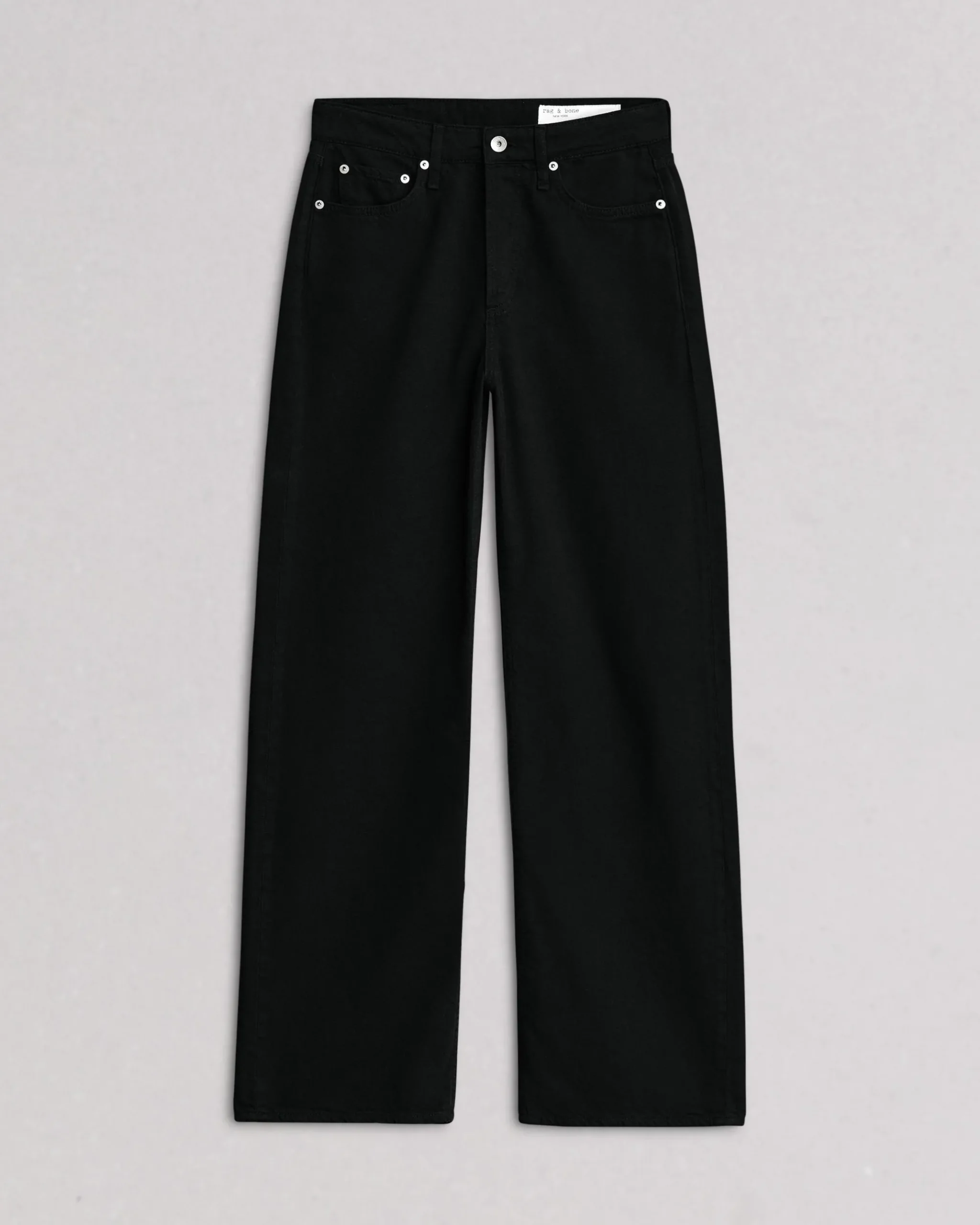 rag & bone Featherweight Logan Wide-Leg Jean Black Outlet