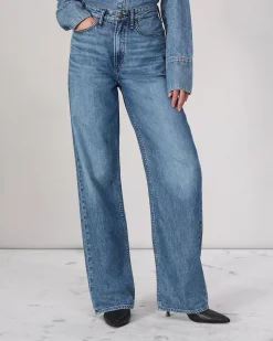 rag & bone Featherweight Logan Wide-Leg Jean River Best