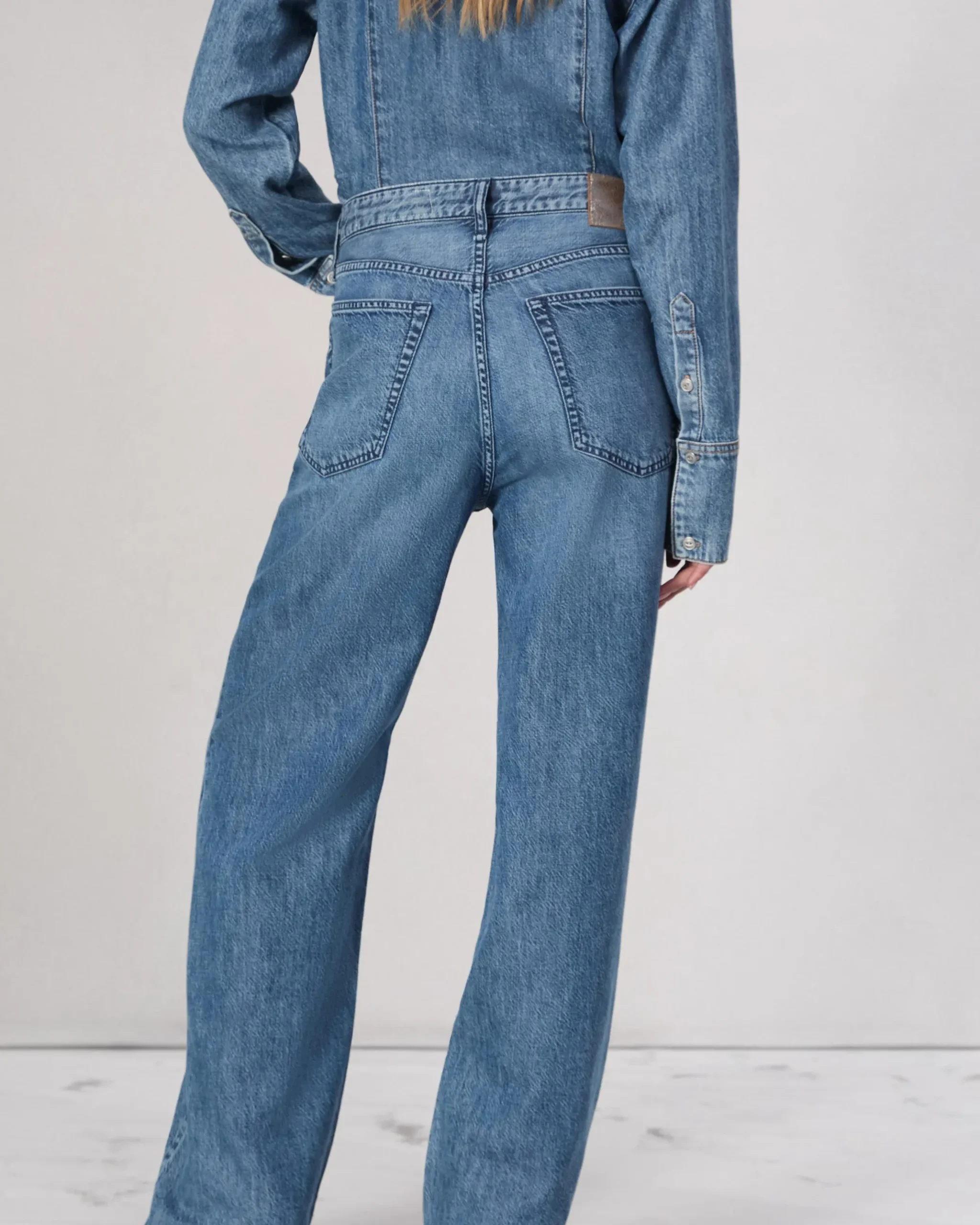 rag & bone Featherweight Logan Wide-Leg Jean River Best