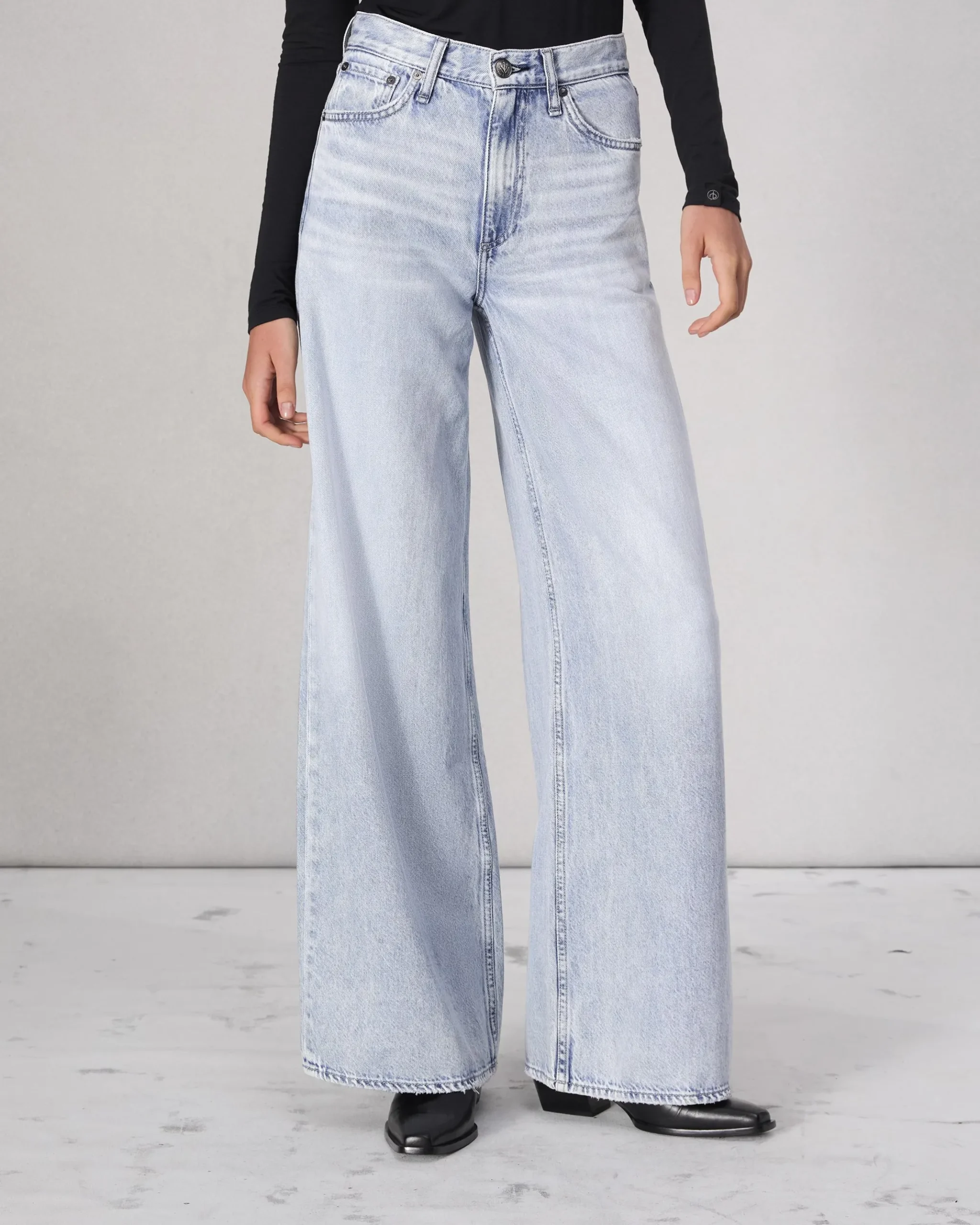 rag & bone Featherweight Sofie Wide-Leg Jean Kierra Best Sale