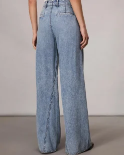 rag & bone Featherweight Wide-Leg Sofie Jean Annie Fashion