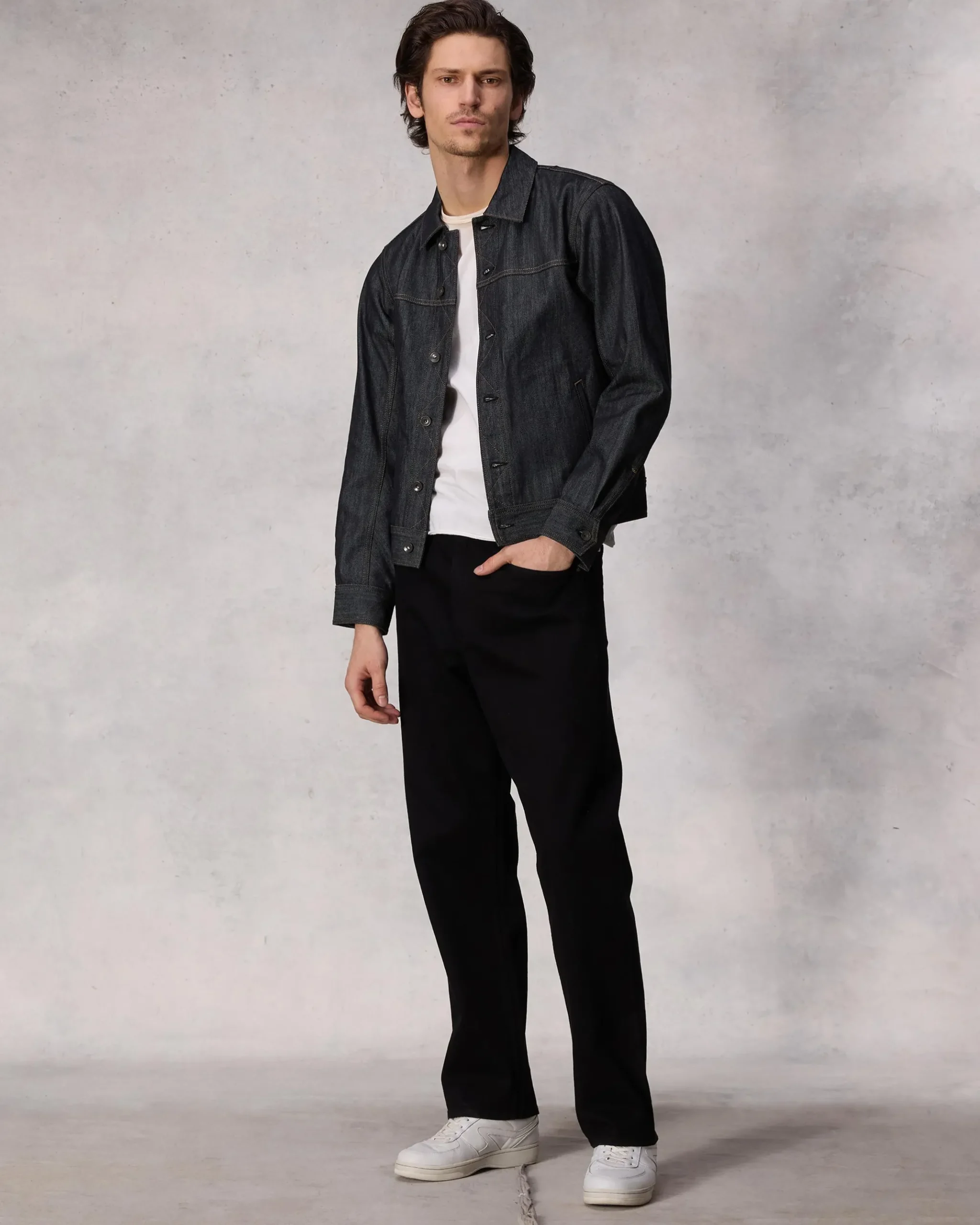 rag & bone Fit 4 Straight Fit Jean Black New